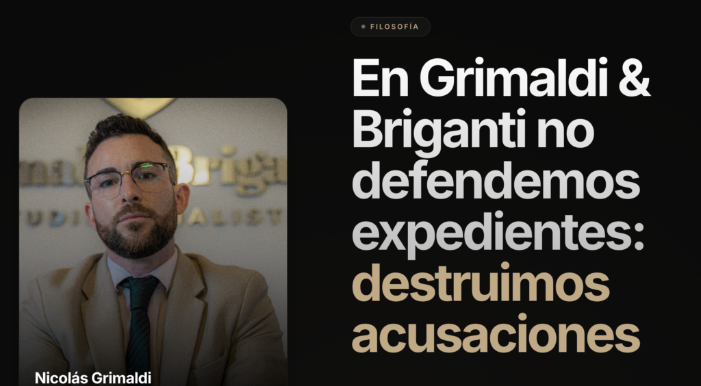 Abogados penales Nicolás Grimaldi y Tomás Briganti - "No defendemos expedientes: destruimos acusaciones" en el Caso $LIBRA